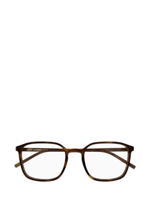 Saint Laurent Eyewear havana square-frame glasses - Brown