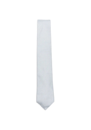 Dell'oglio Martin geometric-jacquard tie - Blue