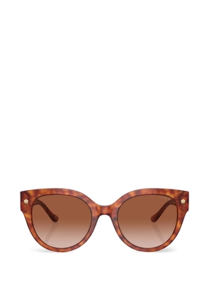 Coach tortoiseshell-effect cat-eye sunglasses - Brown