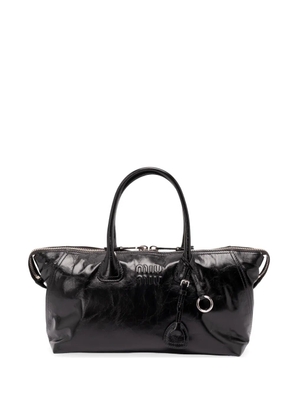 Miu Miu logo-embossed tote bag - Black