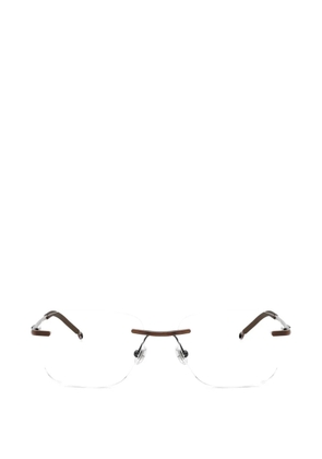 Diesel rectangle-frame glasses - Brown