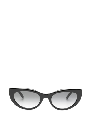 Saint Laurent Pre-Owned cat-eye-frame sunglasses - Black