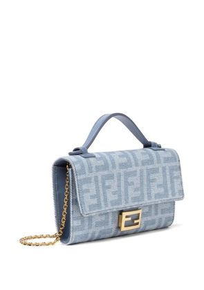 FENDI Baguette Continental chain wallet - Blue