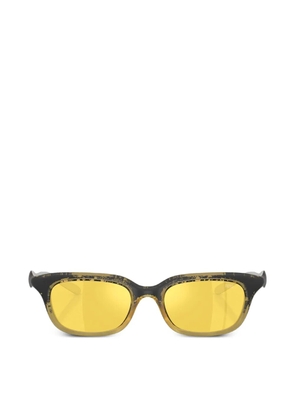 Diesel rectangle-frame sunglasses - Black