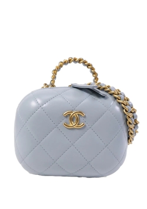 CHANEL Pre-Owned Bubble Vanity leather shoulder bag - Blue