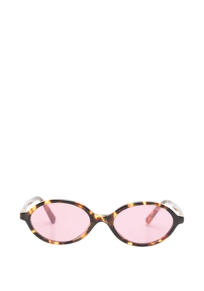 Miu Miu Pre-Owned Regard tortoiseshell-effect sunglasses - Brown