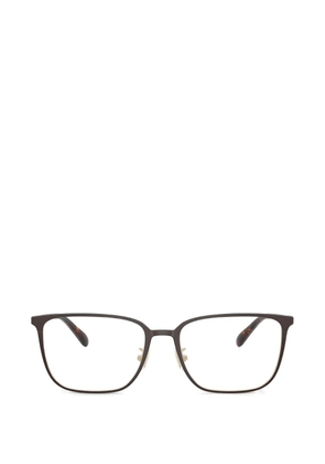 Coach square-frame titanium glasses - Brown