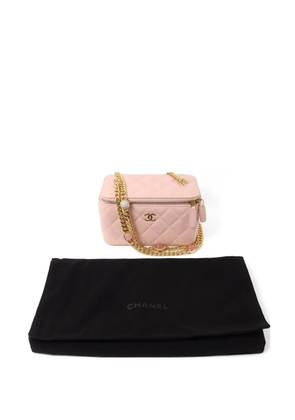 CHANEL Pre-Owned Vanity CC turn-lock quilted shoulder bag - Pink