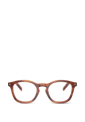 Prada Eyewear logo-detail glasses - Brown