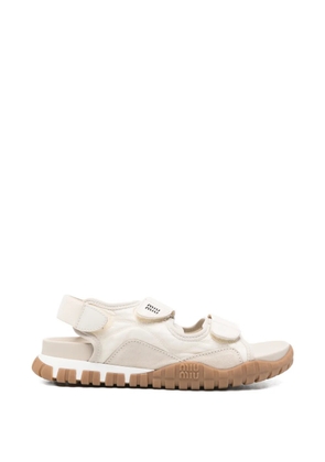 Miu Miu touch-strap sandals - Neutrals