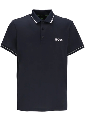BOSS Paul Pro logo-print polo shirt - Blue