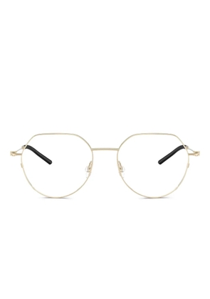Moncler Eyewear geometric-frame glasses - Yellow