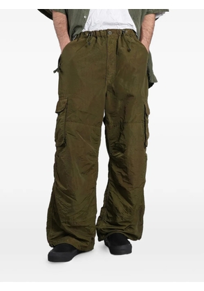 Comme des Garçons Homme creased drawstring cargo pants - Green