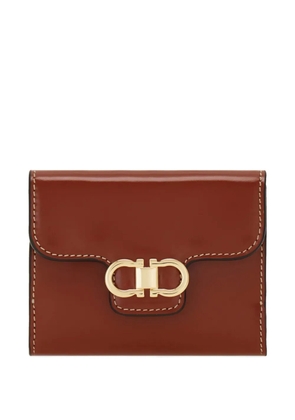 Ferragamo Gancini compact wallet - Brown