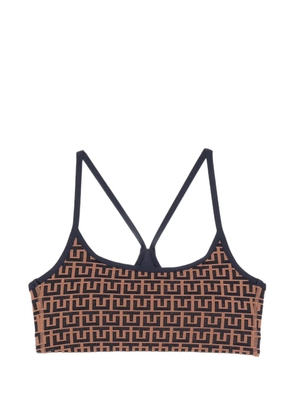 The Upside Castilla geometric-print sports bra - Brown