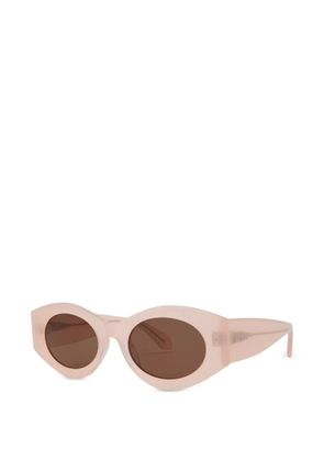 Alaia Eyewear geometric-frame sunglasses - Pink