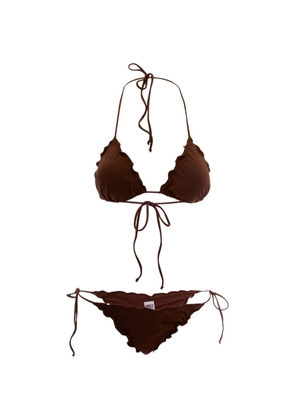 MC2 Saint Barth ruffled-trim bikini - Brown