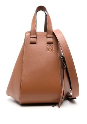 LOEWE small Hammock leather tote bag - Brown