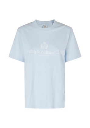 Sporty & Rich logo-print T-shirt - Blue