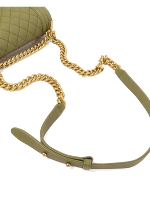 CHANEL Pre-Owned 20 Boy chain shoulder bag - Green