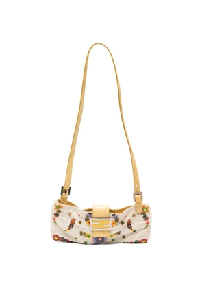 Fendi Pre-Owned 1998-2004 Baguette beaded-embellished shoulder bag - Neutrals