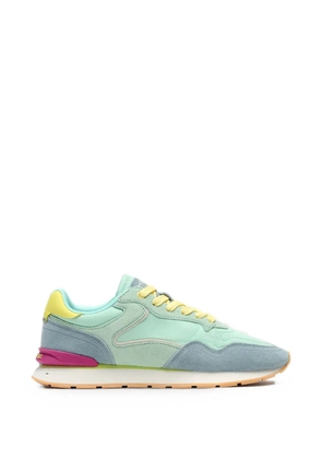 Hoff City Dopamine panelled suede-trim sneakers - Green