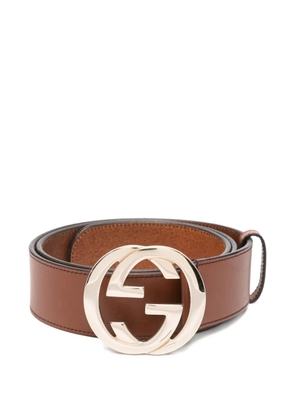 Gucci Pre-Owned 2010 Interlocking-G buckle belt - Brown