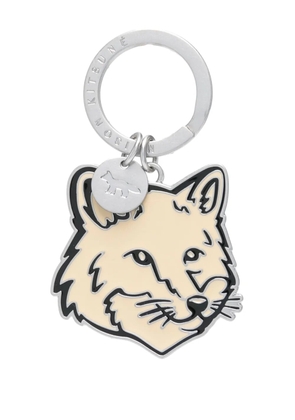 Maison Kitsuné Bold Fox Head keyring - Neutrals