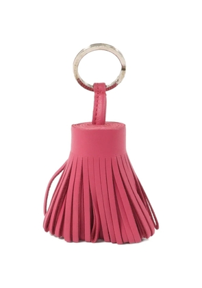 Hermès Pre-Owned Carmen fringed leather keychain - Pink