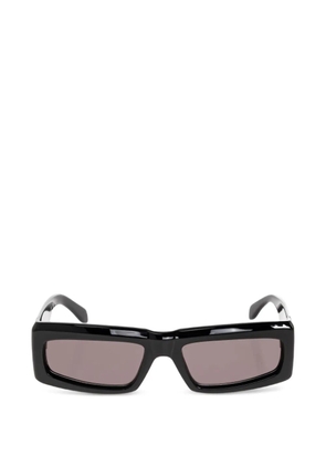 Palm Angels palm-tree plaque rectangle-frame sunglasses - Black