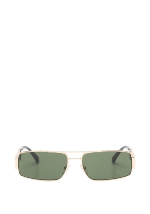 Versace Eyewear Greca rectangle-frame sunglasses - Gold