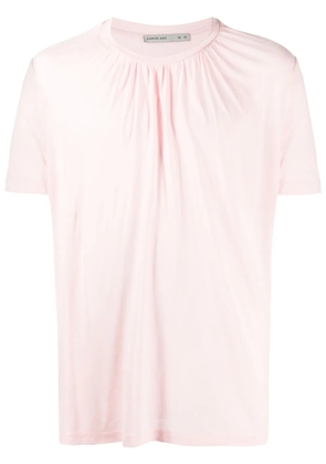 AARON ESH ruched-detail short-sleeve T-shirt - Pink