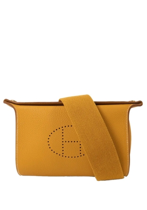 Hermès Pre-Owned perforated-H Videpoches shoulder bag - Yellow