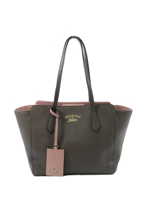 Gucci Pre-Owned GG logo-tag tote bag - Brown