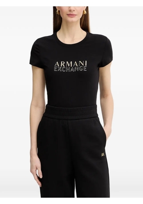 Armani Exchange logo-print T-shirt - Black