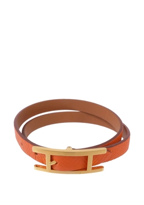 Hermès Pre-Owned Behapi Double Tour bracelet - Orange