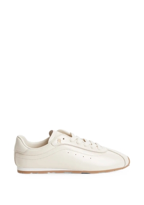 Tommy Hilfiger monogram leather sneakers - Neutrals