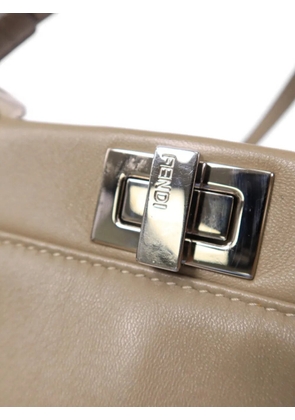 Fendi Pre-Owned mini Peekaboo two-way calfskin tote bag - Brown
