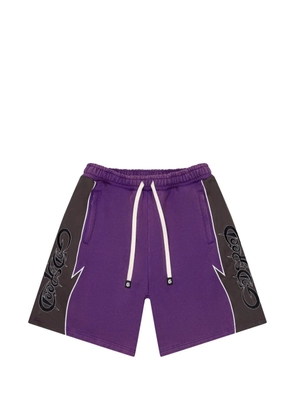 GODSPEED Halftime logo-print shorts - Purple