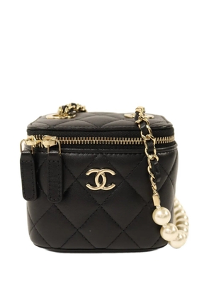 CHANEL Pre-Owned CC Mini Pearl vanity case - Black