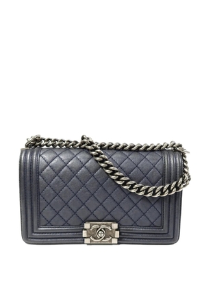 CHANEL Pre-Owned Boy 25 CC chain crossbody bag - Blue