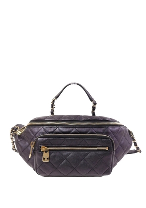 CHANEL Pre-Owned CC quilted belt bag - Purple