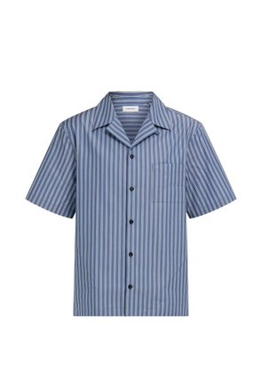 Ferragamo short-sleeve poplin shirt - Blue