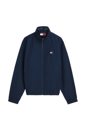 Tommy Hilfiger logo-patch high-neck jacket - Blue