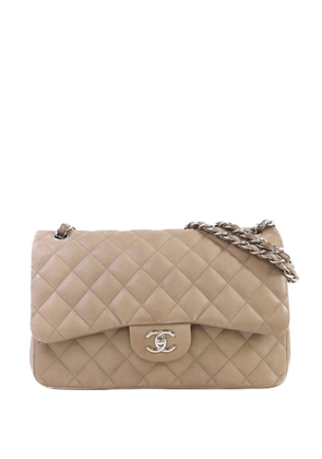 CHANEL Pre-Owned large Classic calfskin shoulder bag - Neutrals
