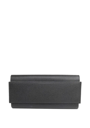 Hermès Pre-Owned 2016 Passant long leather wallet - Black