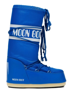 Moon Boot lace-up logo-print snow boots - Blue