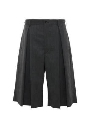 Comme des Garçons Homme Plus pleated wide-leg shorts - Grey