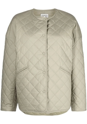 TOTEME oversized quilted jacket - Green