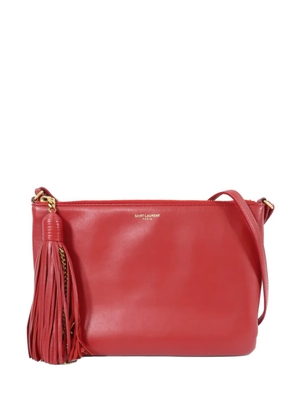 Saint Laurent Pre-Owned tassel-detail leather coss body bag - Red